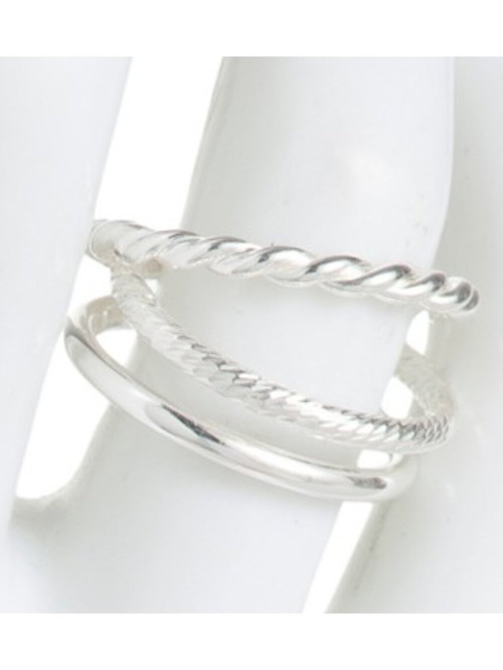 MIA FIORE Made In Italy Sterling Silver Polished Twisted Spinello Ring - Picture 3 of 3